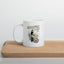 White glossy mug