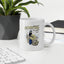 White glossy mug