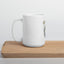 White glossy mug