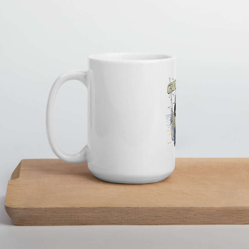 White glossy mug