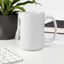 White glossy mug