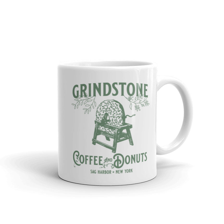 Grindstone White Ceramic Logo Mug