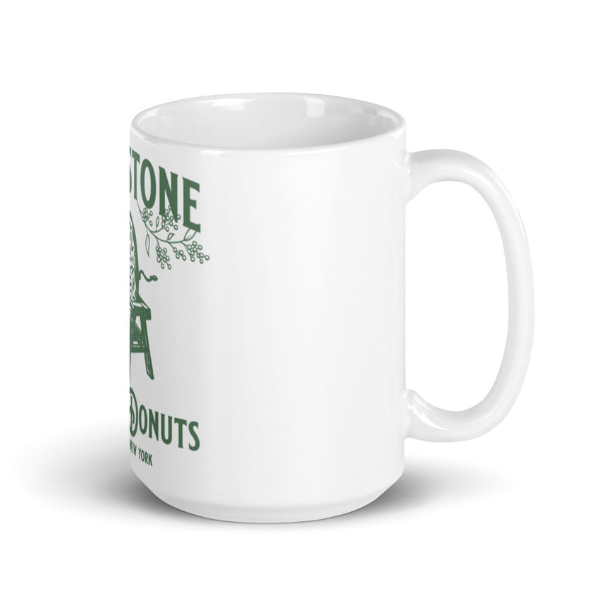Grindstone White Ceramic Logo Mug